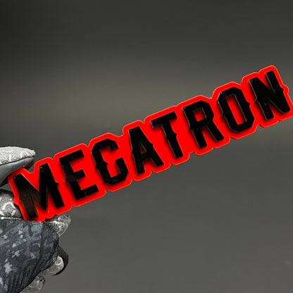 1PC MEGATRON 3D Acrylic Badge - Car Truck Emblem Fender Tailgate Trunk Sticker