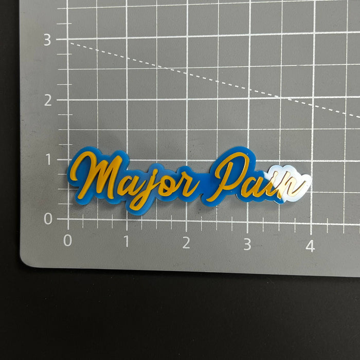 1PC Major Park 3D Acrylic Badge - Car Truck Emblem Fender Tailgate Trunk Sticker