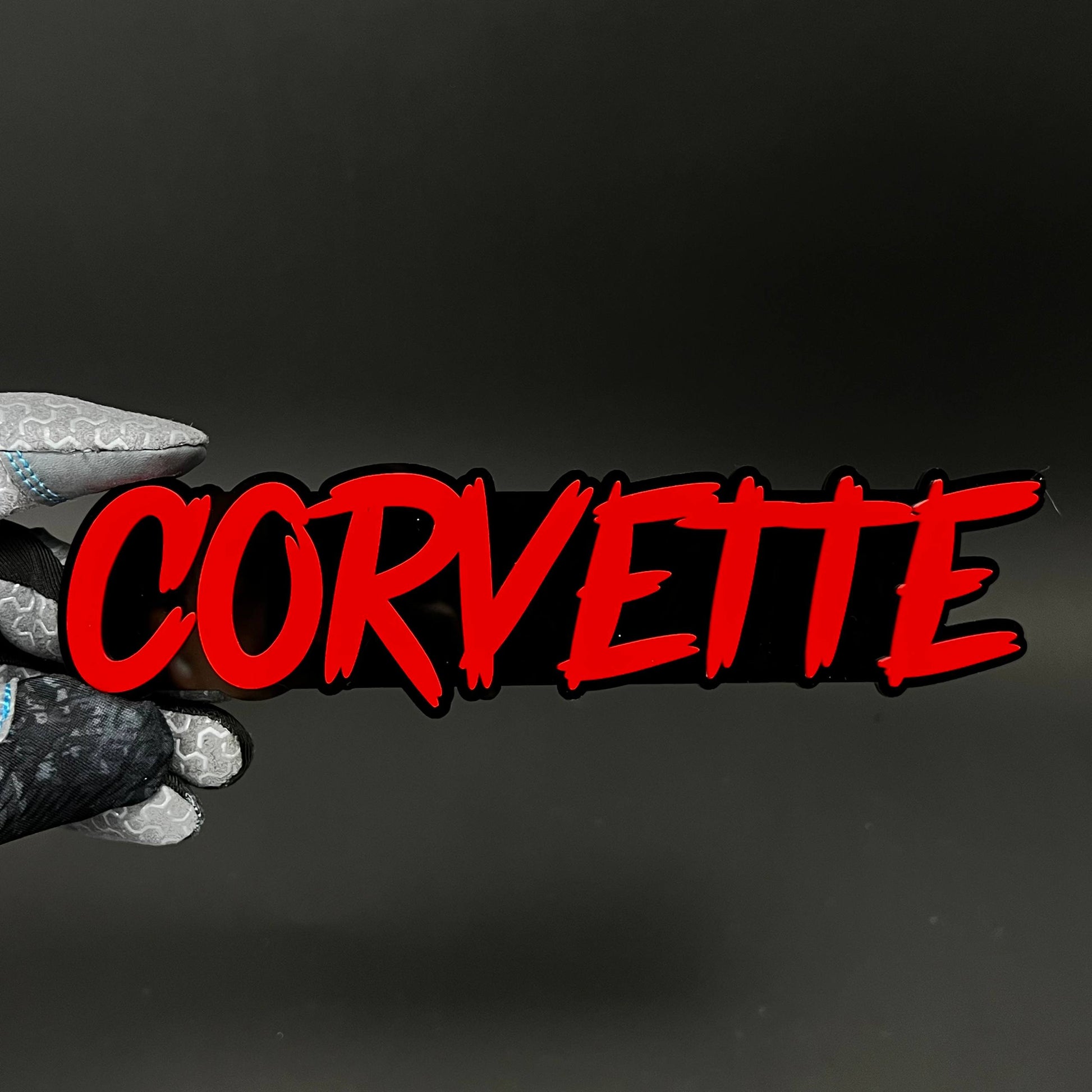 1PC CORVETTE 3D Acrylic Badge - Car Truck Emblem Fender Tailgate Trunk Sticker