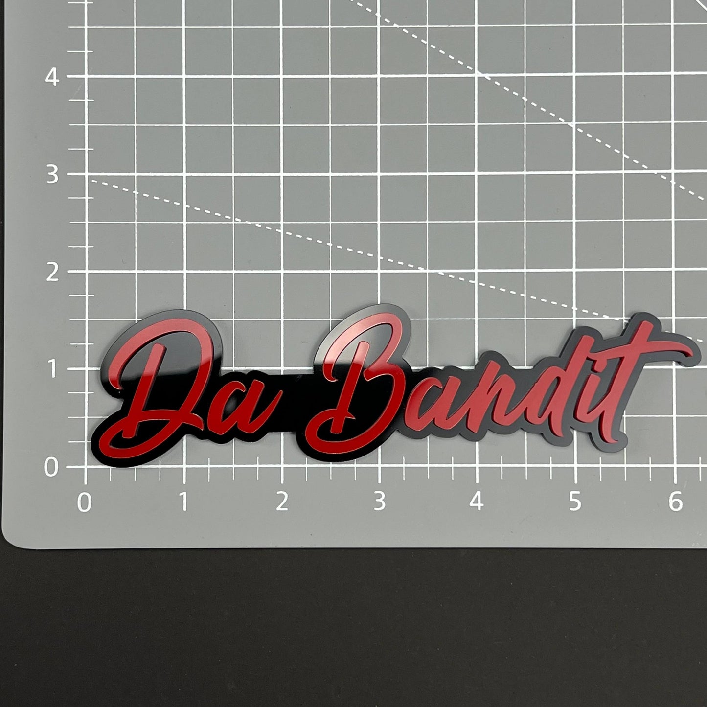 1PC Da Bandit 3D Acrylic Badge - Car Truck Emblem Fender Tailgate Trunk Sticker