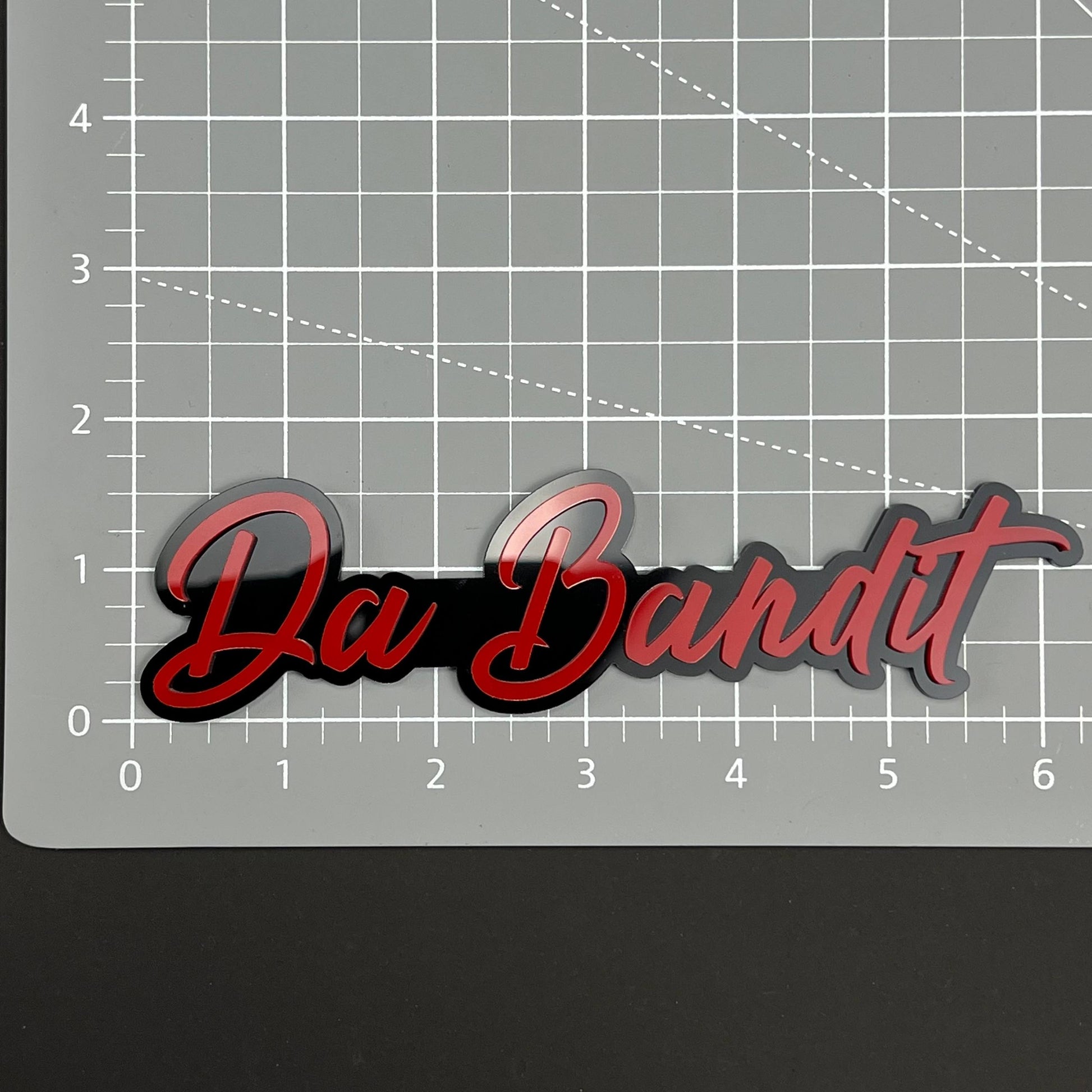 1PC Da Bandit 3D Acrylic Badge - Car Truck Emblem Fender Tailgate Trunk Sticker