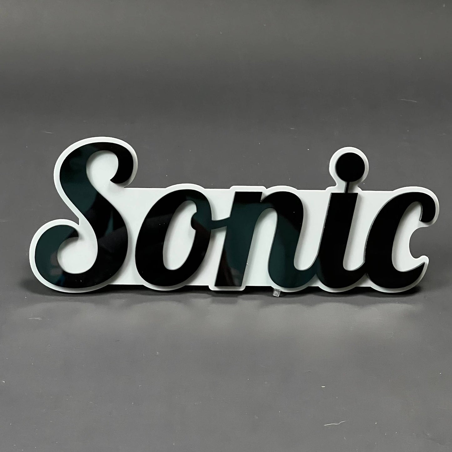 1PC Sonic 3D Acrylic Badge - Car Truck Emblem Fender Tailgate Trunk Sticker