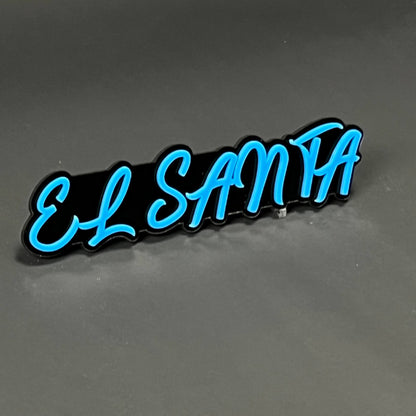 1PC EL SANTA 3D Acrylic Badge - Car Truck Emblem Fender Tailgate Trunk Sticker