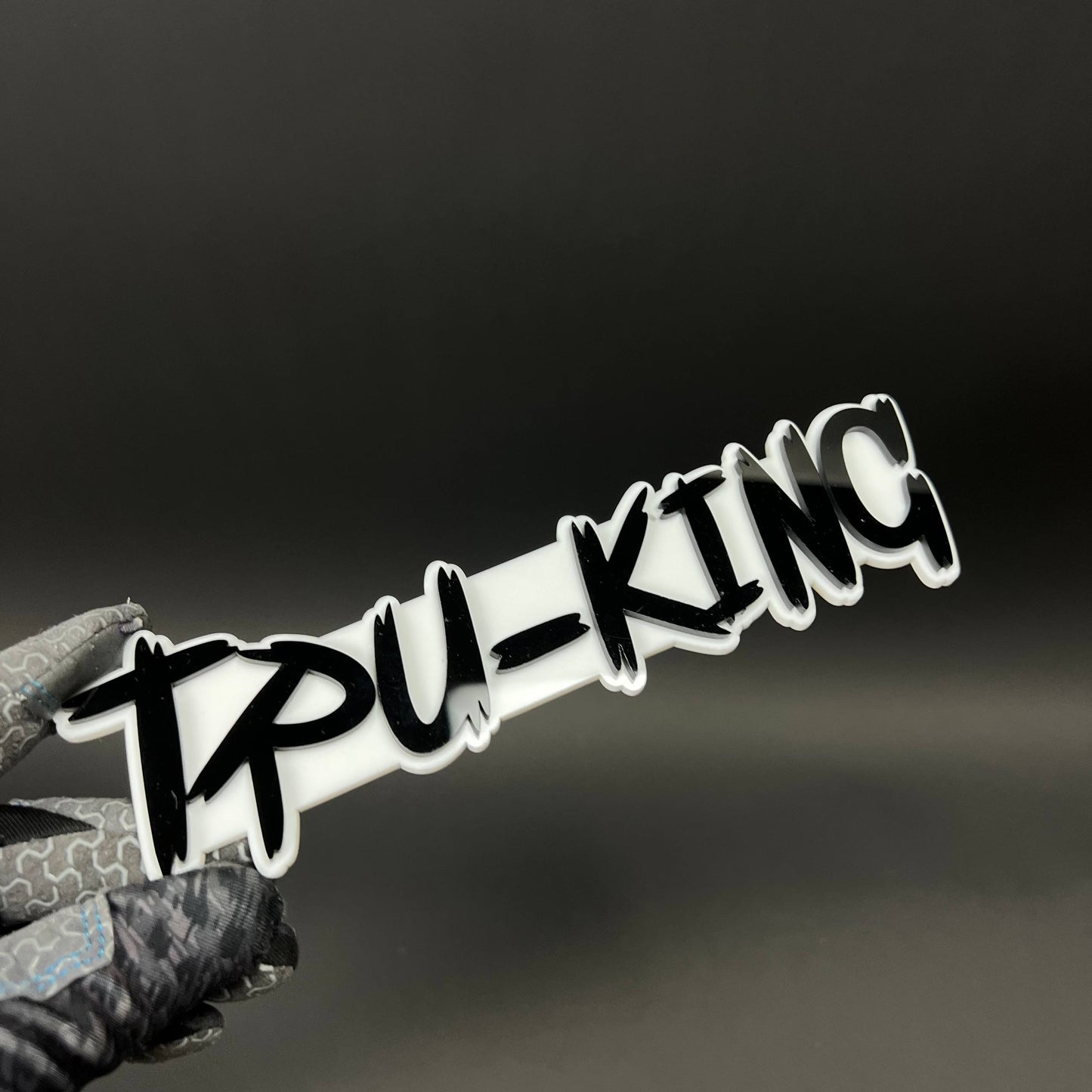 1PC TRU-KING 3D Acrylic Badge - Car Truck Emblem Fender Tailgate Trunk Sticker