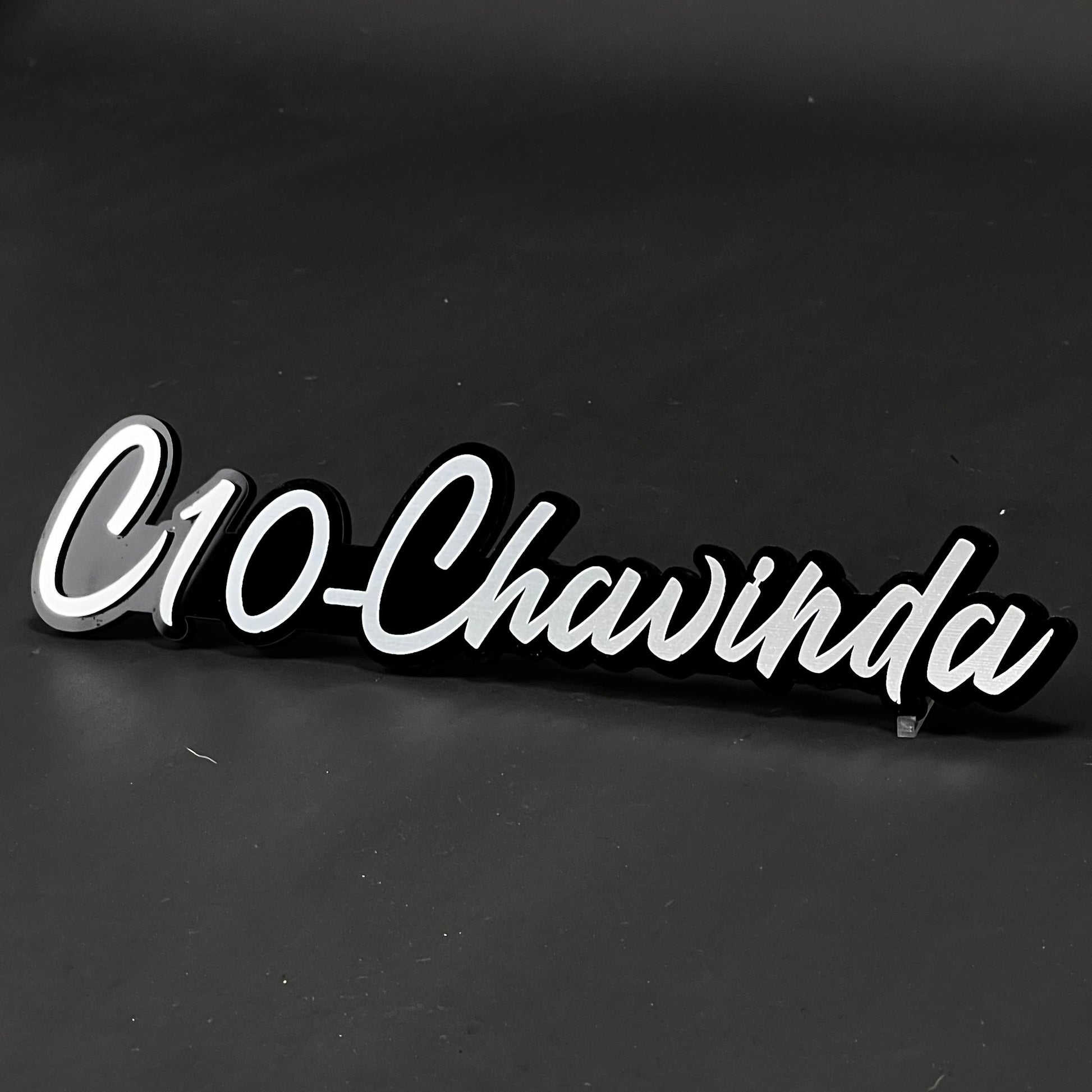 1PC C10-Chavinda 3D Acrylic Badge - Car Truck Emblem Fender Sticker
