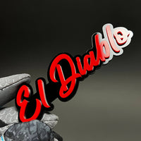 1PC El Diablo 3D Acrylic Badge - Car Truck Emblem Fender Tailgate Trunk Sticker