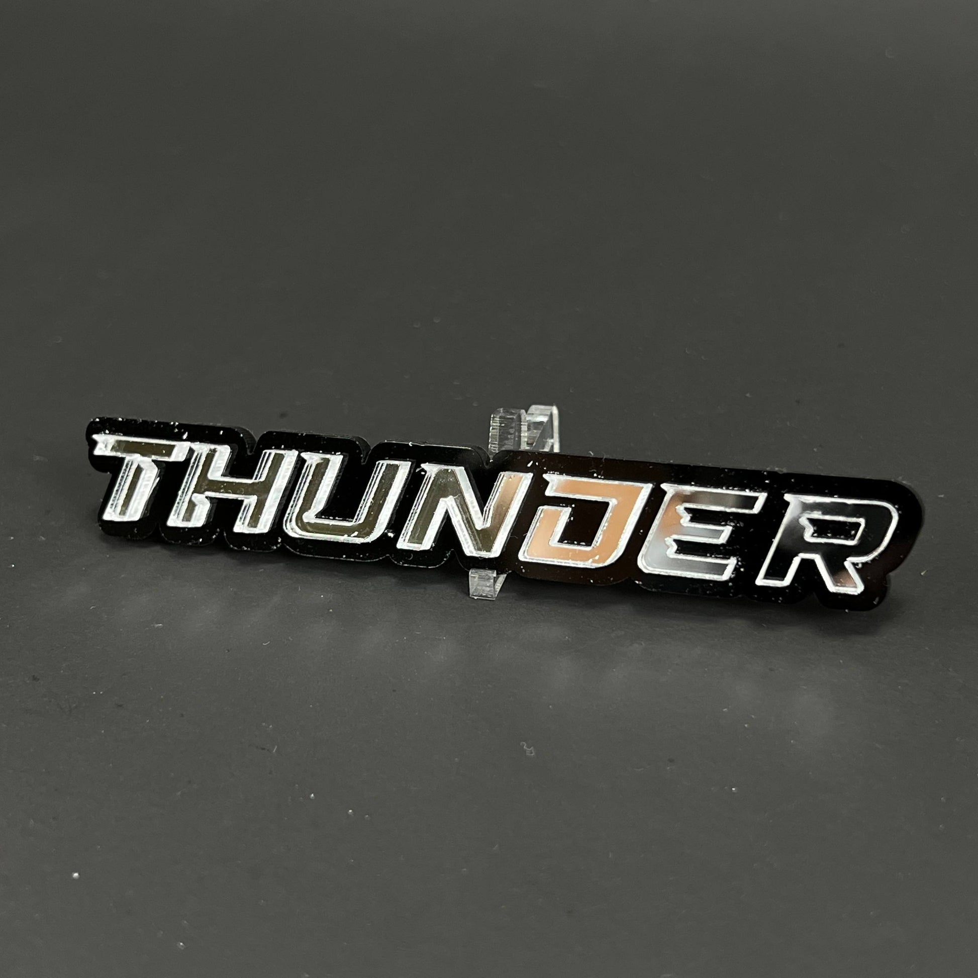 1PC THUNDER 3D Acrylic Badge - Car Truck Emblem Fender Tailgate Trunk Sticker