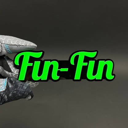 1PC Fun-Fin 3D Acrylic Badge - Car Truck Emblem Fender Tailgate Trunk Sticker