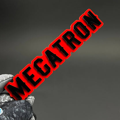 1PC MEGATRON 3D Acrylic Badge - Car Truck Emblem Fender Tailgate Trunk Sticker