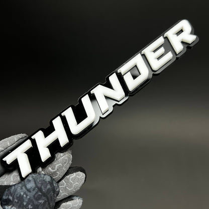1PC THUNDER 3D Acrylic Badge - Car Truck Emblem Fender Tailgate Trunk Sticker