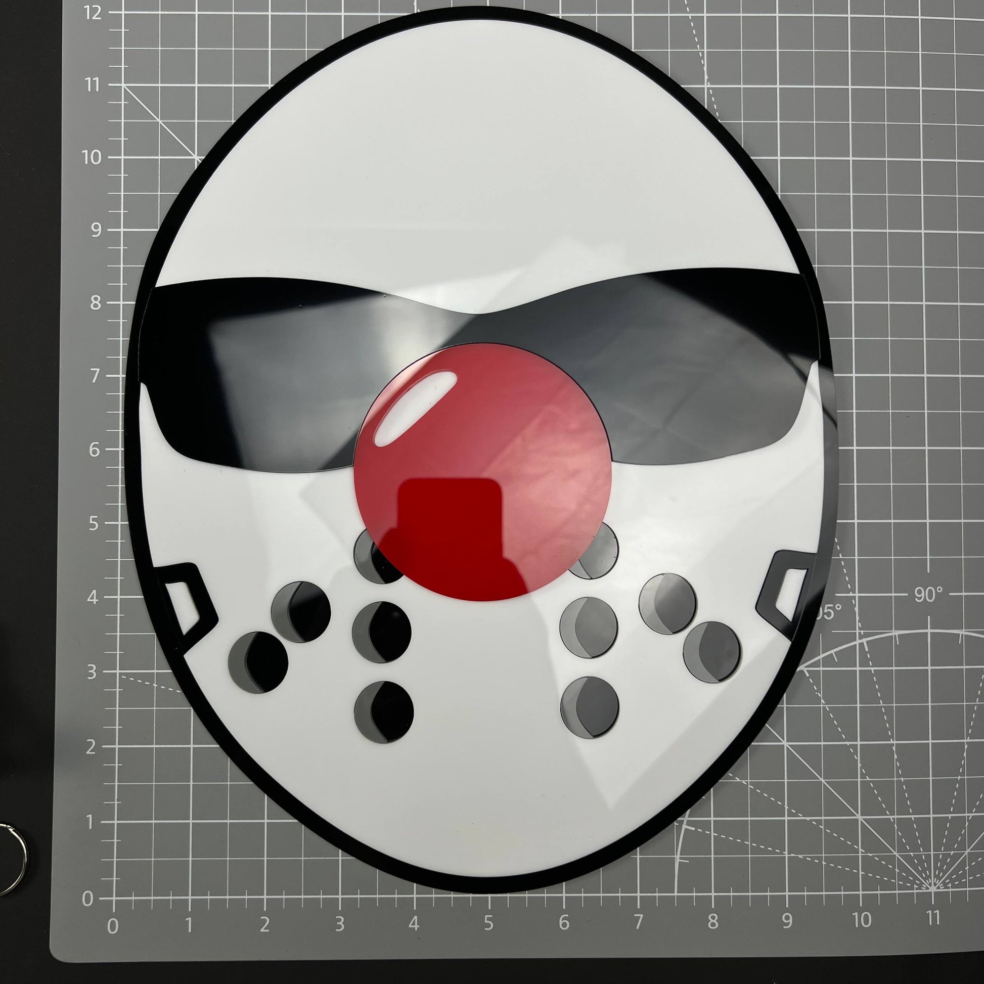 1PC Hockey Mask 3D Acrylic Badge - Car Truck Emblem Fender Sticker