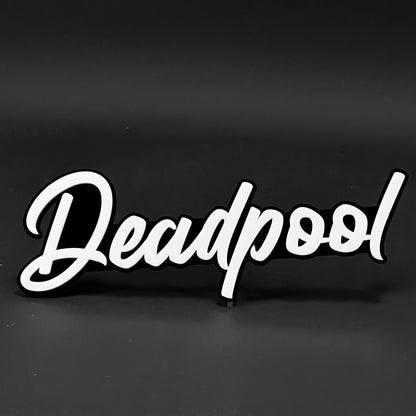 1PC Deadpool 3D Acrylic Badge - Car Truck Emblem Fender Tailgate Trunk Sticker