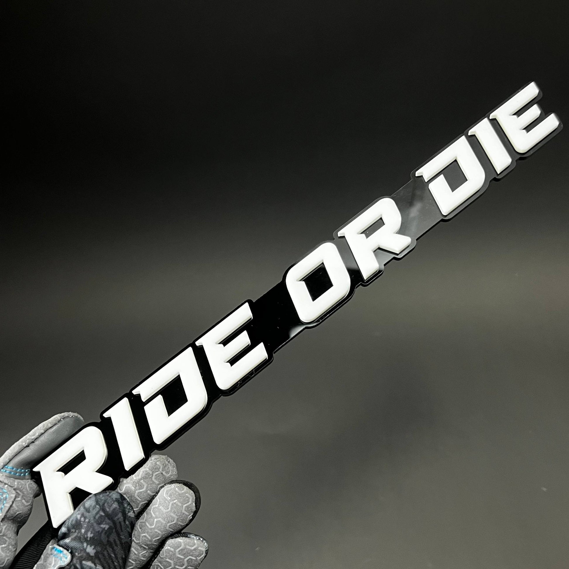 1PC RIDE OR DIE 3D Acrylic Badge - Car Truck Emblem Fender Sticker
