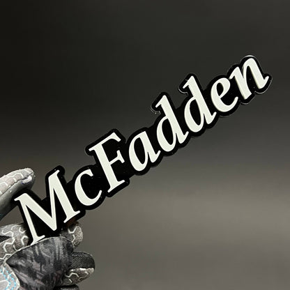 1PC McFadden 3D Acrylic Badge - Car Truck Emblem Fender Tailgate Trunk Sticker