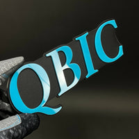 1PC QBIC 3D Acrylic Badge - Car Truck Emblem Fender Tailgate Trunk Sticker