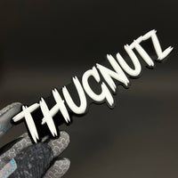 1PC THUGNUTZ 3D Acrylic Badge - Car Truck Emblem Fender Tailgate Trunk Sticker