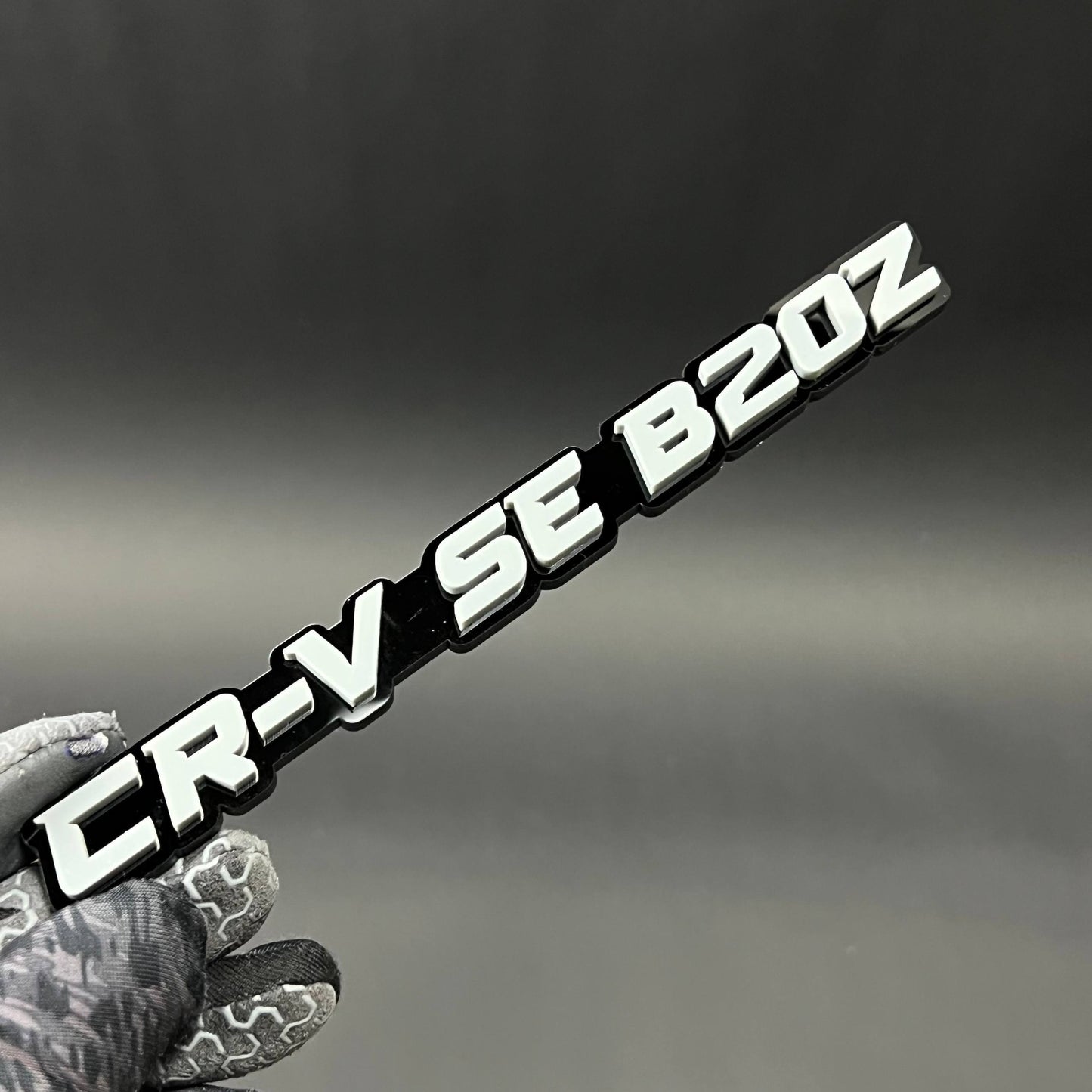 1PC CR-V SE B20Z 3D Acrylic Badge - Car Truck Emblem Fender Sticker
