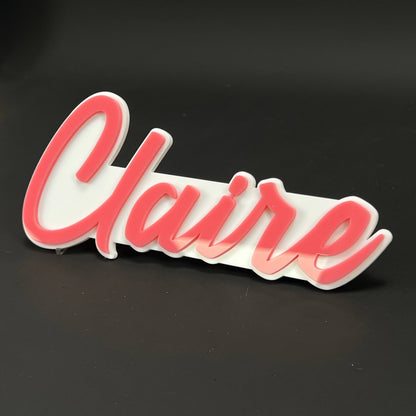 1PC Claire 3D Acrylic Badge - Car Truck Emblem Fender Tailgate Trunk Sticker