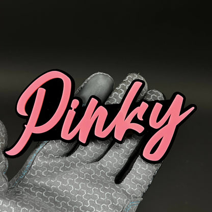 1PC Pinky 3D Acrylic Badge - Car Truck Emblem Fender Tailgate Trunk Sticker