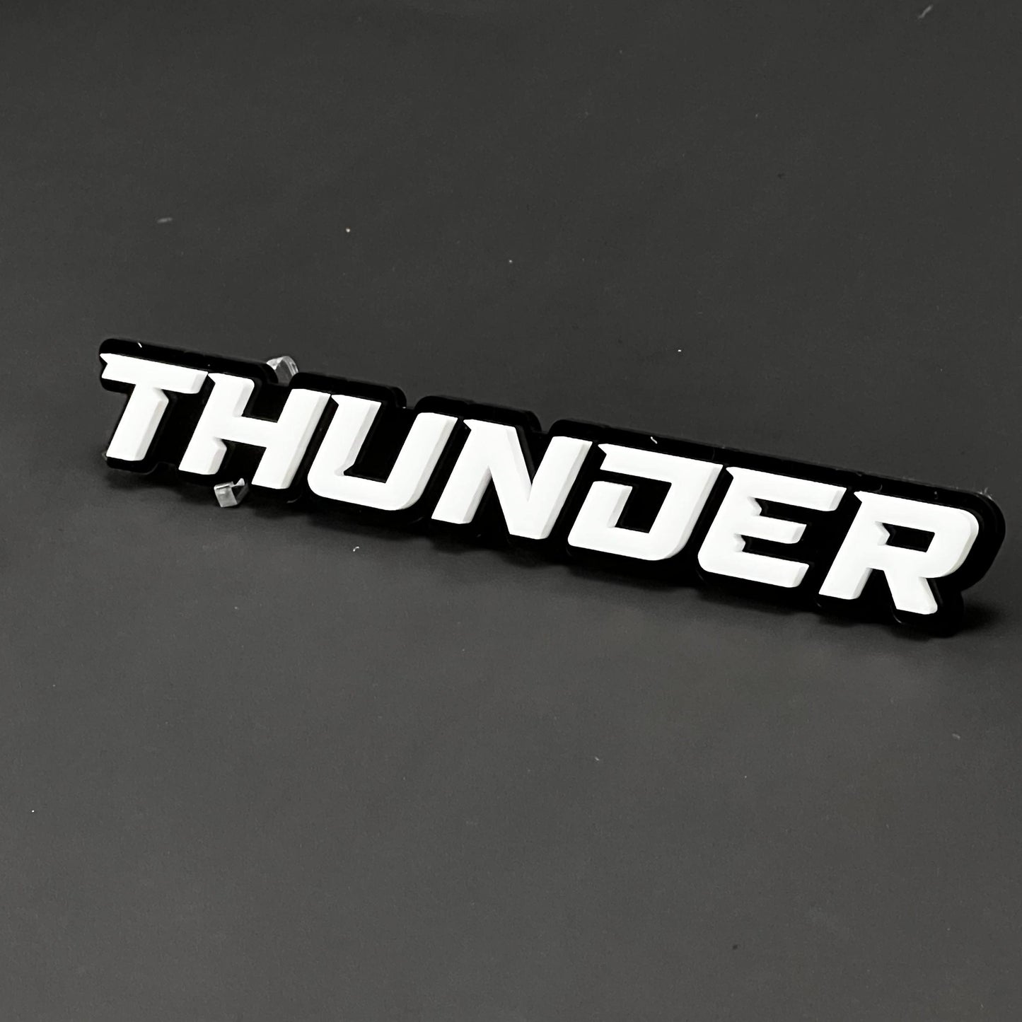 1PC THUNDER 3D Acrylic Badge - Car Truck Emblem Fender Tailgate Trunk Sticker