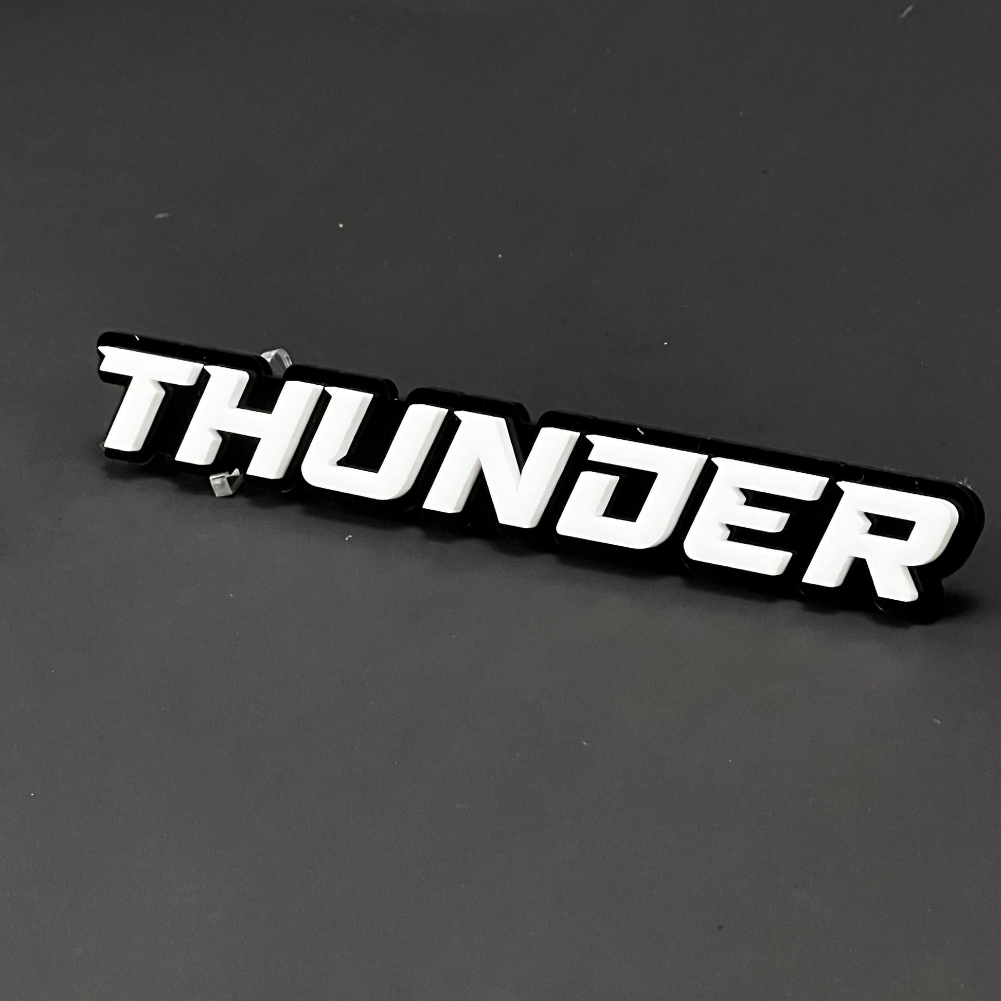 1PC THUNDER 3D Acrylic Badge - Car Truck Emblem Fender Tailgate Trunk Sticker