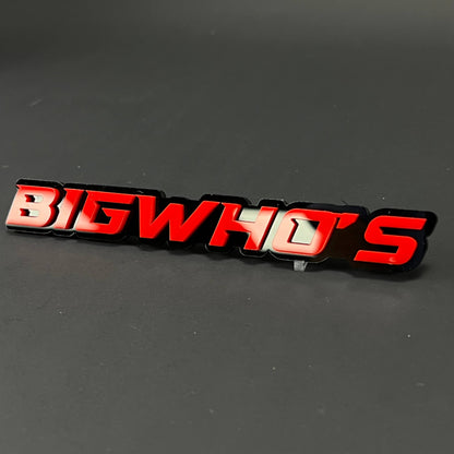 1PC BIGWHO'S 3D Acrylic Badge - Car Truck Emblem Fender Tailgate Trunk Sticker