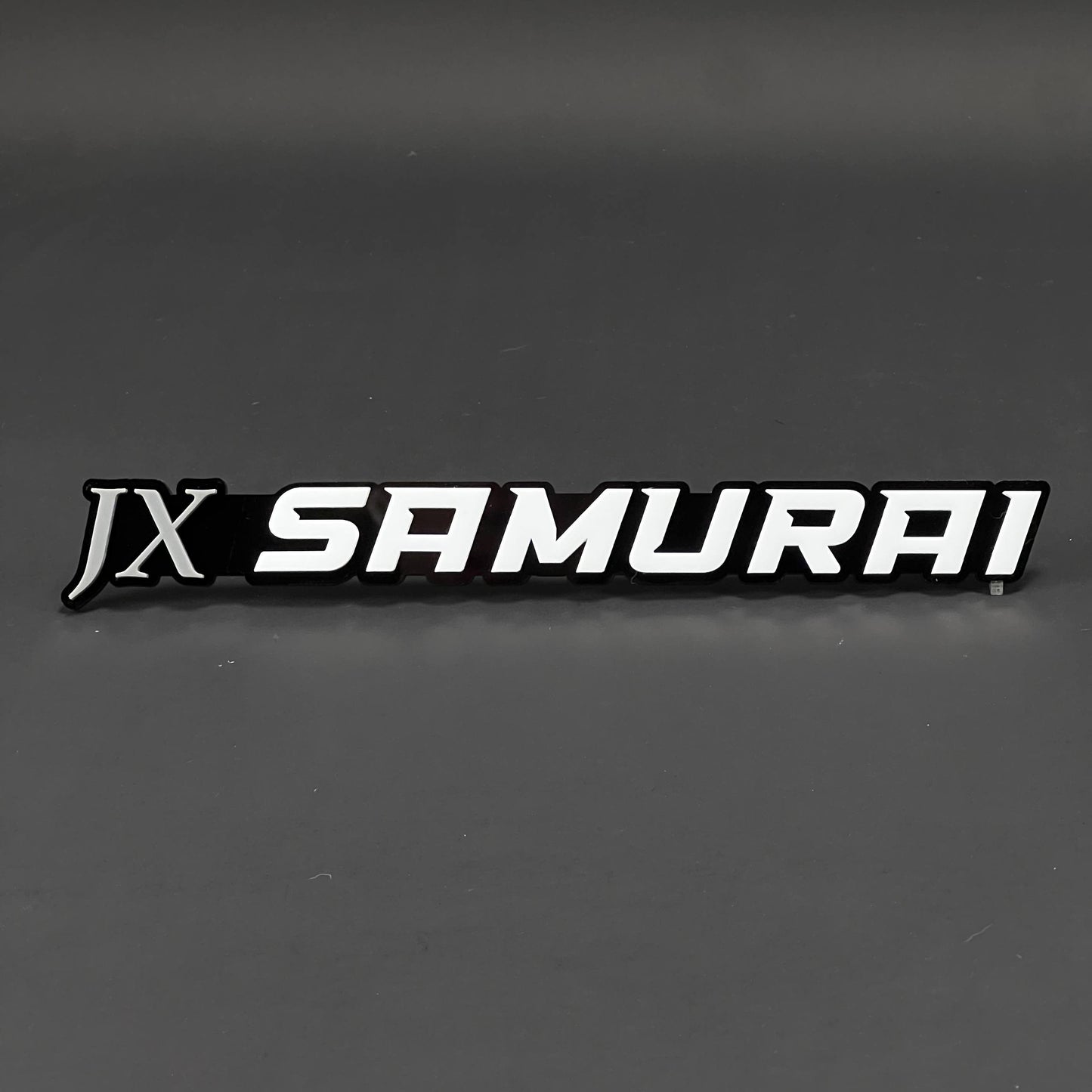 1PC JX SAMURAI 3D Acrylic Badge - Car Truck Emblem Fender Tailgate Trunk Sticker
