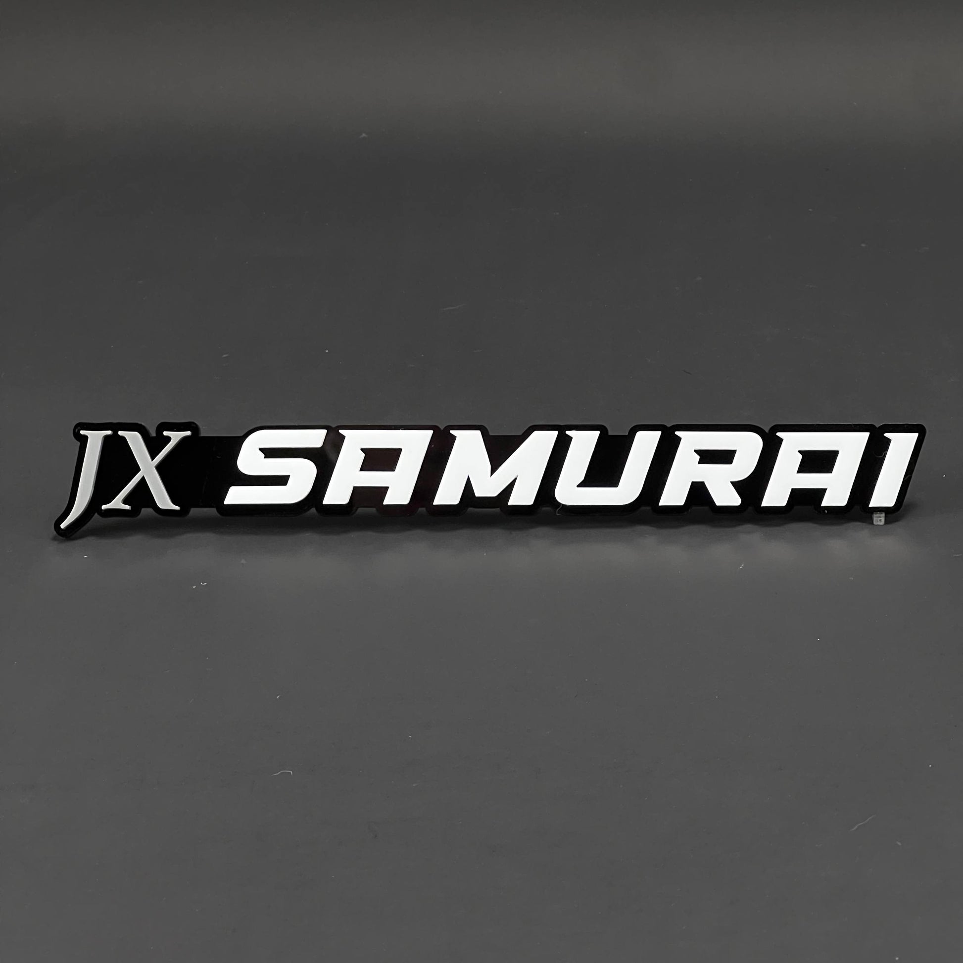 1PC JX SAMURAI 3D Acrylic Badge - Car Truck Emblem Fender Tailgate Trunk Sticker