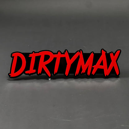 1PC DIRTYMAX 3D Acrylic Badge - Car Truck Emblem Fender Tailgate Trunk Sticker
