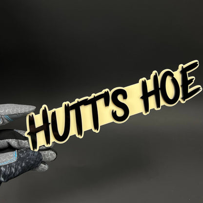 1PC Hutt's HOE 3D Acrylic Badge - Car Truck Emblem Fender Tailgate Trunk Sticker