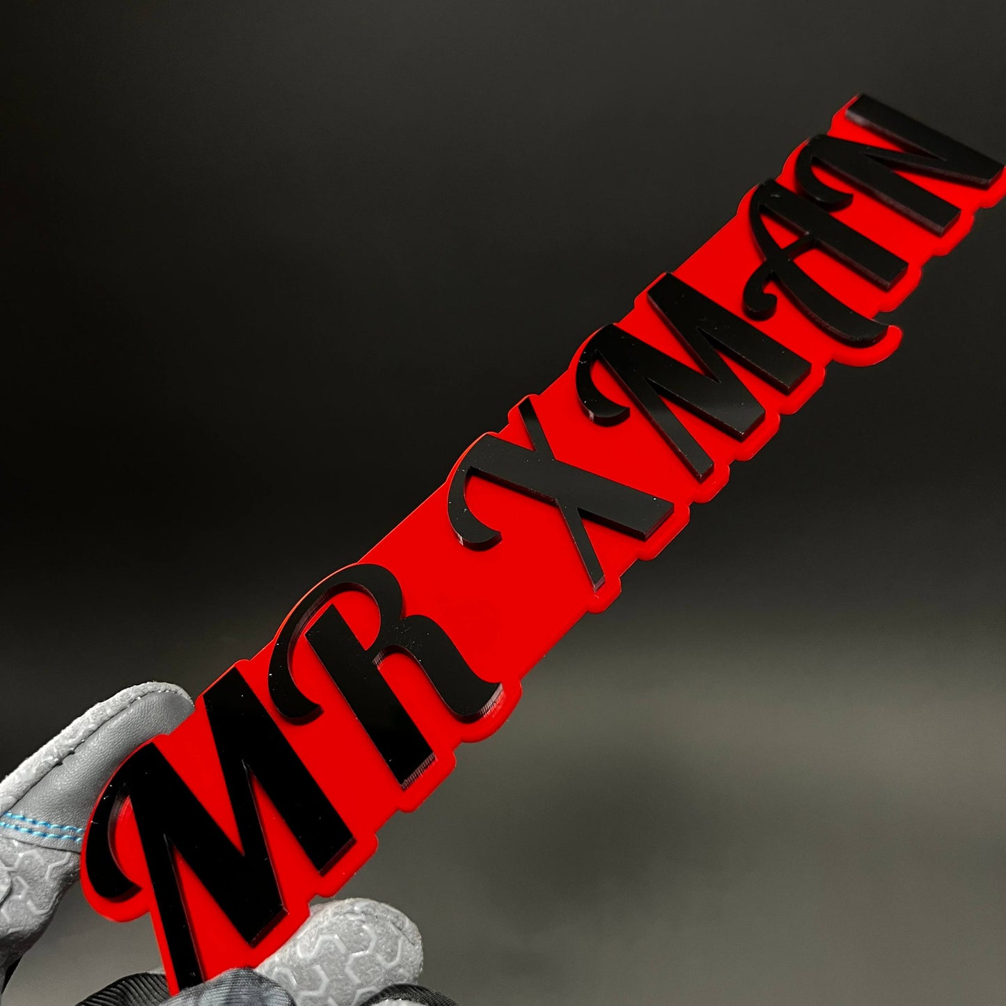 1PC MR XMAN 3D Acrylic Badge - Car Truck Emblem Fender Tailgate Trunk Sticker