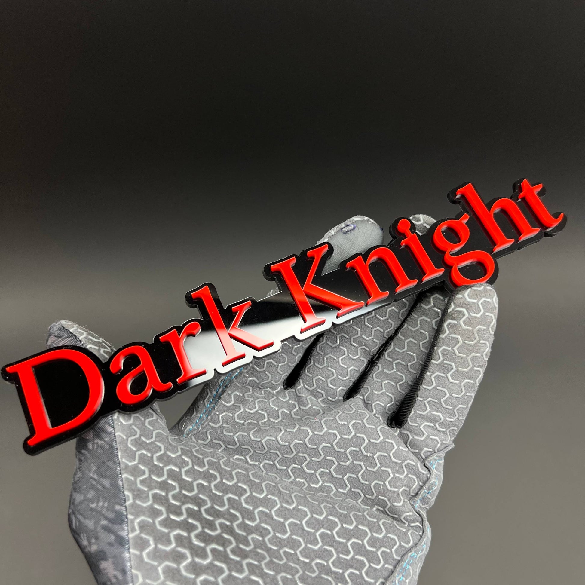 1PC Dark Knight 3D Acrylic Badge - Car Truck Emblem Fender Sticker