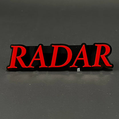 1PC RADAR 3D Acrylic Badge - Car Truck Emblem Fender Tailgate Trunk Sticker