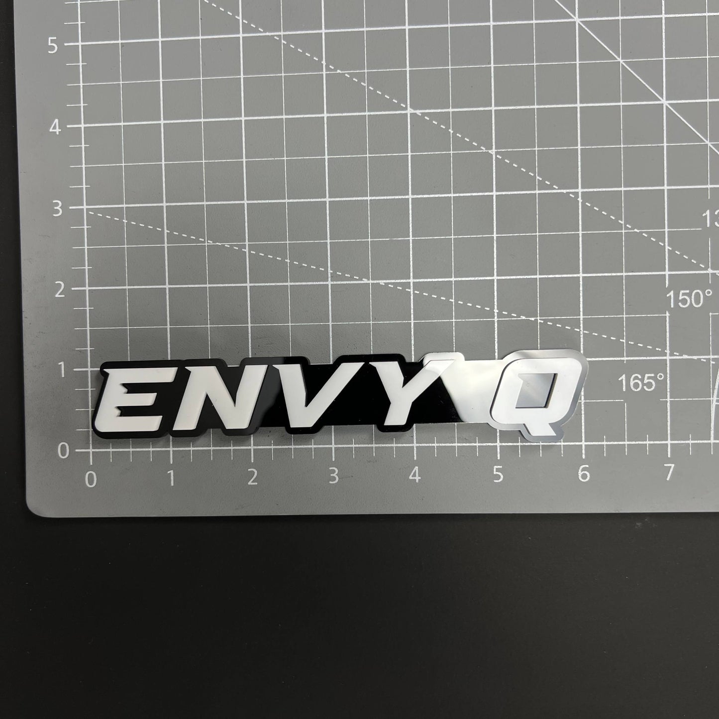 1PC ENVY Q 3D Acrylic Badge - Car Truck Emblem Fender Tailgate Trunk Sticker