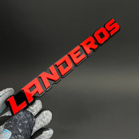 1PC LANDEROS 3D Acrylic Badge - Car Truck Emblem Fender Tailgate Trunk Sticker