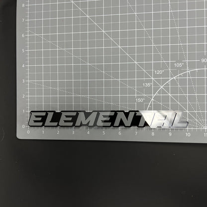 1PC ELEMENTAL 3D Acrylic Badge - Car Truck Emblem Fender Tailgate Trunk Sticker