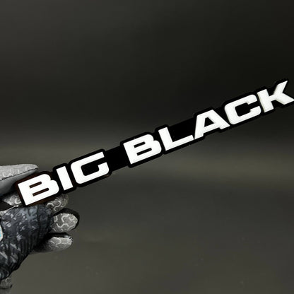 1PC BIG BLACK 3D Acrylic Badge - Car Truck Emblem Fender Tailgate Trunk Sticker