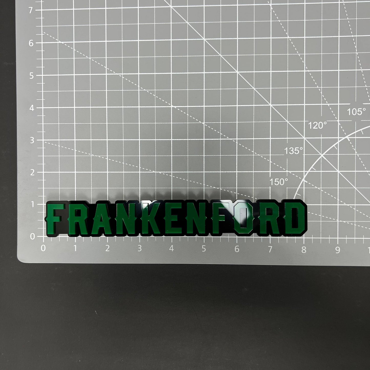 1PC FRANKENFORD 3D Acrylic Badge - Car Truck Emblem Fender Sticker