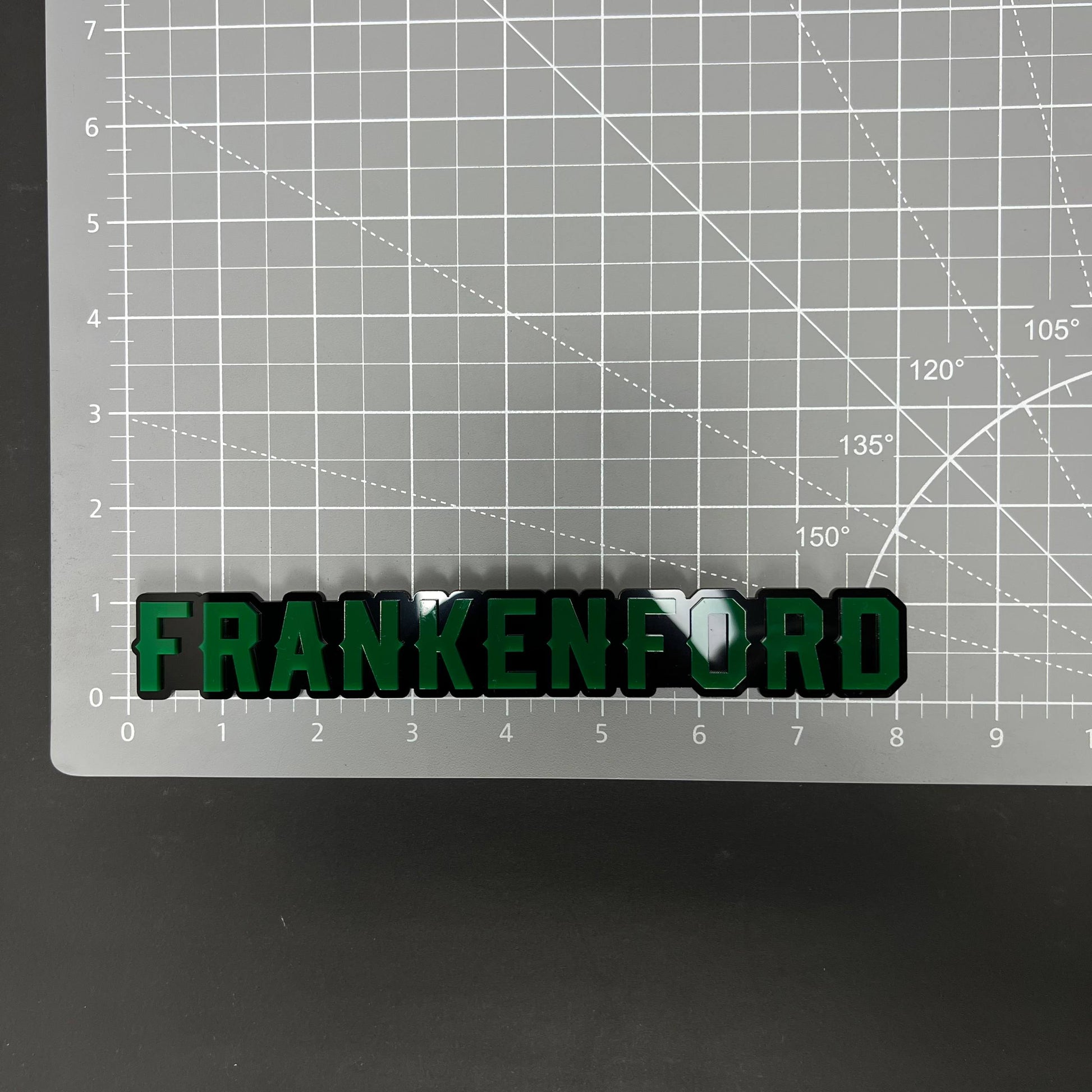 1PC FRANKENFORD 3D Acrylic Badge - Car Truck Emblem Fender Sticker