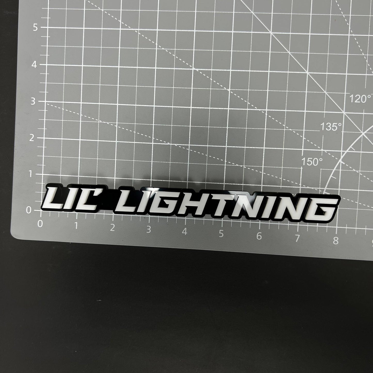 1PC LIL LIGHTNING 3D Acrylic Badge - Car Truck Emblem Fender Sticker