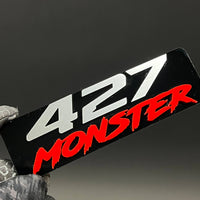 1PC 427 MONSTER 3D Acrylic Badge - Car Truck Emblem Fender Sticker