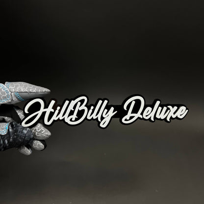 1PC HillBilly Deluxe 3D Acrylic Badge - Car Truck Emblem Fender Sticker