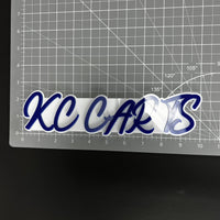 1PC KC CARTS 3D Acrylic Badge - Car Truck Emblem Fender Tailgate Trunk Sticker