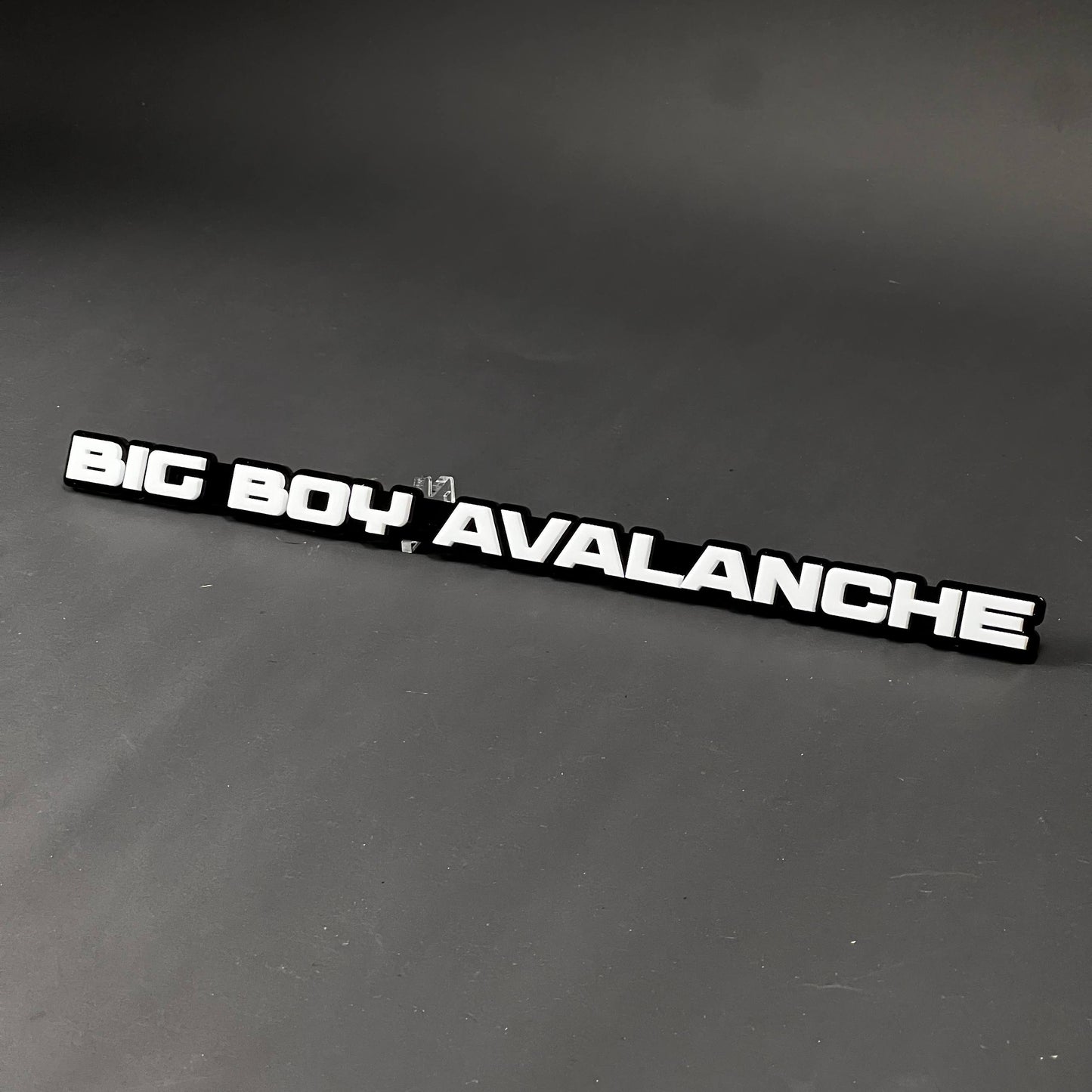 1PC BIG BOY AVALANCHE 3D Acrylic Badge - Car Truck Emblem Fender Sticker