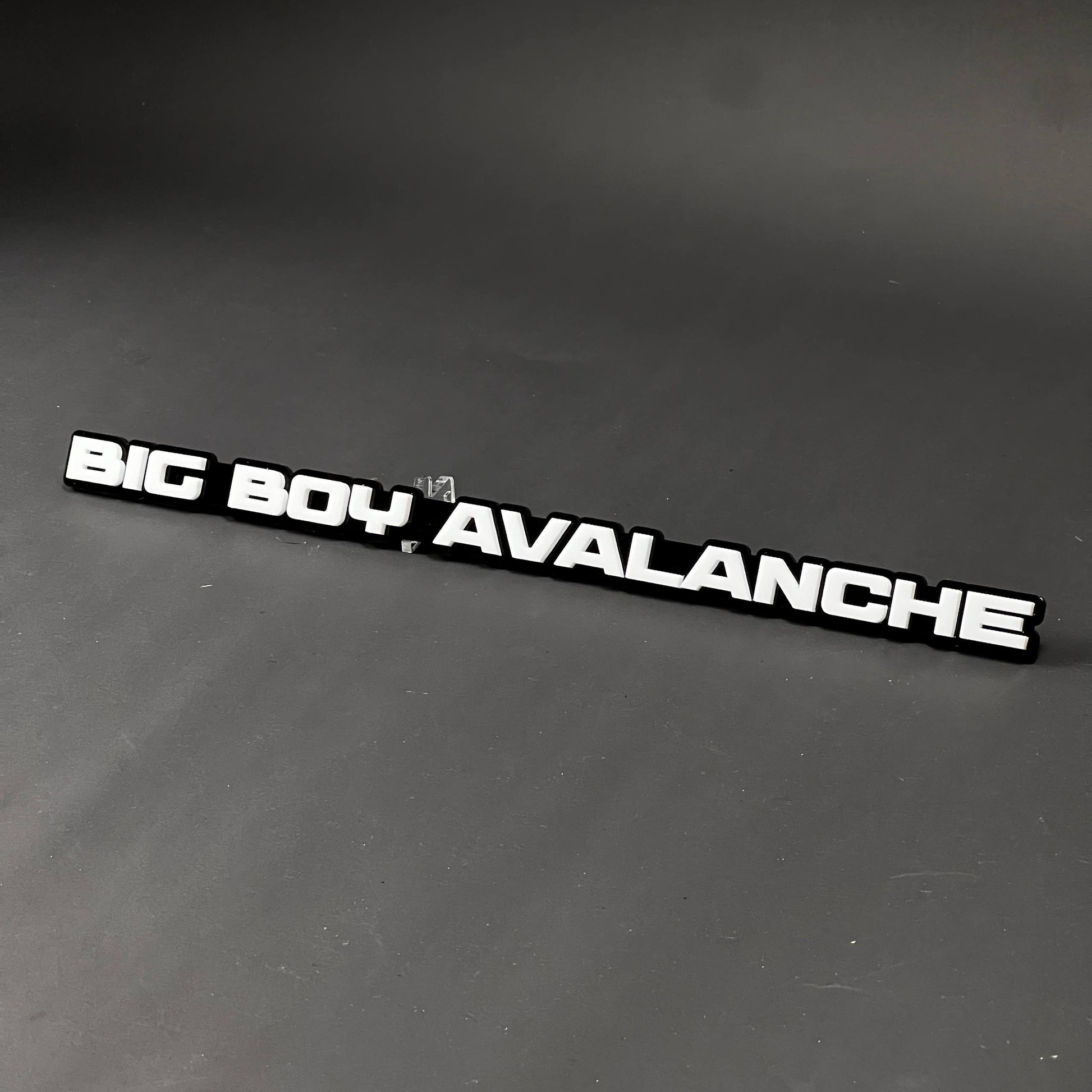 1PC BIG BOY AVALANCHE 3D Acrylic Badge - Car Truck Emblem Fender Sticker