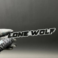 1PC LONE WOLF 3D Acrylic Badge - Car Truck Emblem Fender Tailgate Trunk Sticker