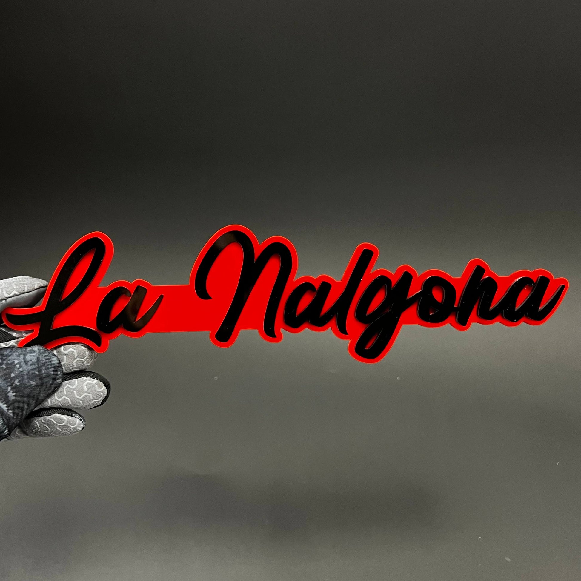 1PC La Nalgona 3D Acrylic Badge - Car Truck Emblem Fender Tailgate Trunk Sticker