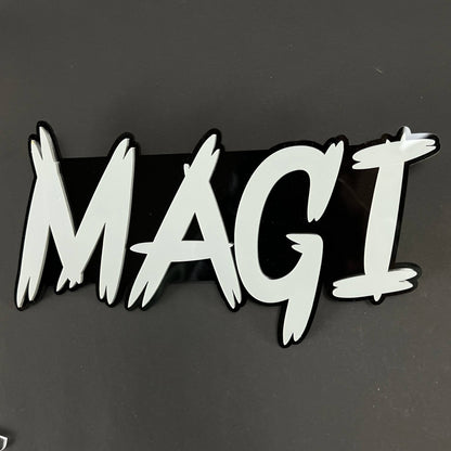 1PC MAGI 3D Acrylic Badge - Car Truck Emblem Fender Tailgate Trunk Sticker