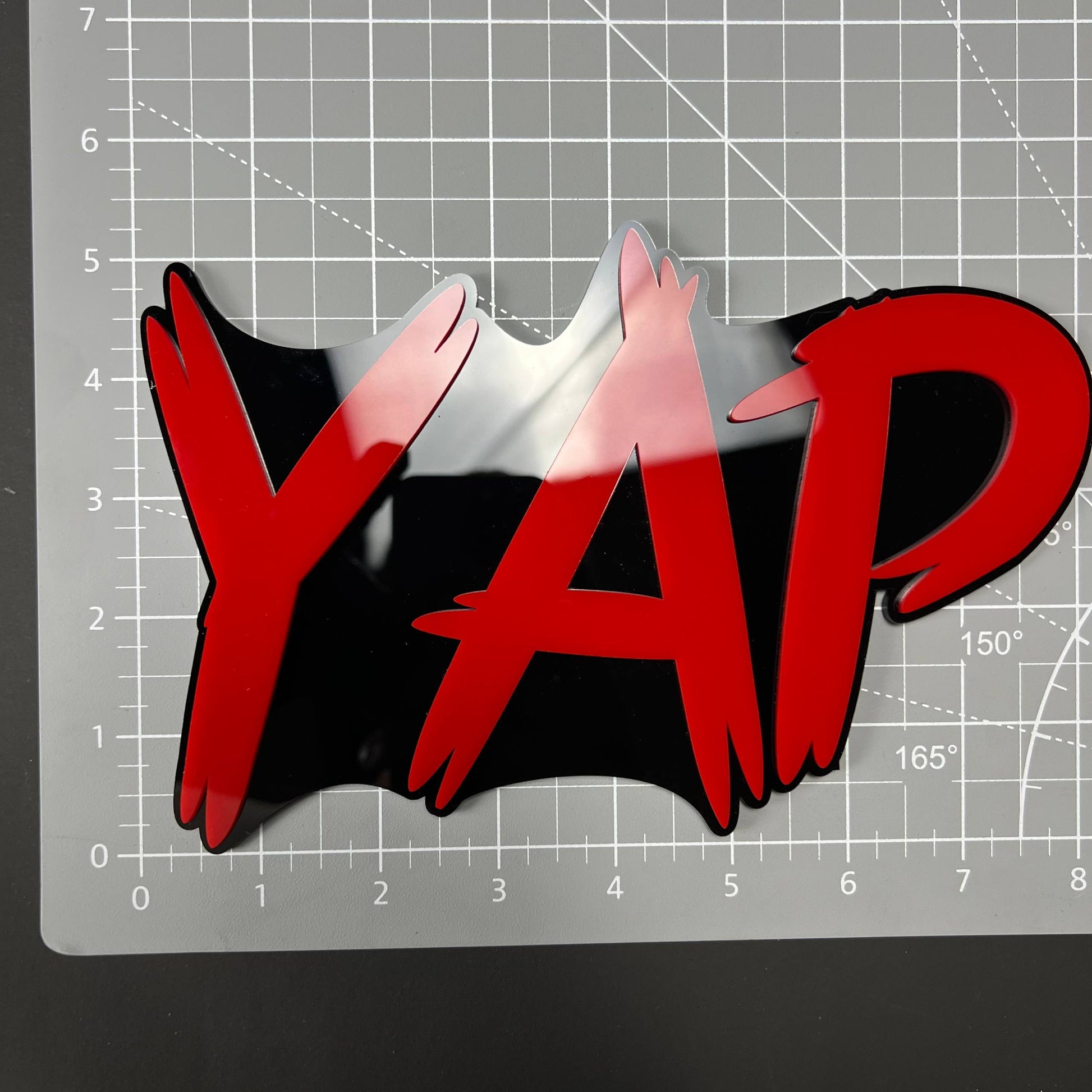 1PC YAP 3D Acrylic Badge - Car Truck Emblem Fender Tailgate Trunk Sticker