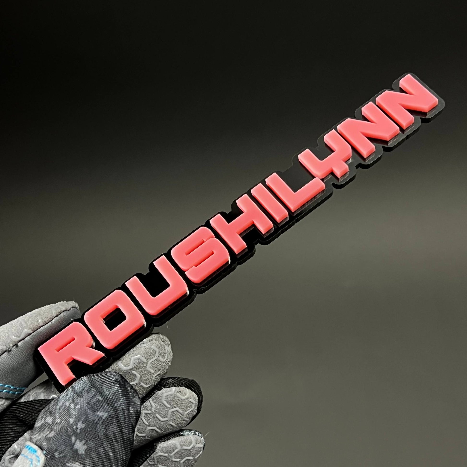 1PC ROUSHILYNN 3D Acrylic Badge - Car Truck Emblem Fender Tailgate Trunk Sticker